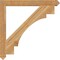 Ekena Millwork Merced Arts & Crafts Rough Sawn Bracket, Western Red Cedar, 4"W x 42"D x 42"H BKT04X42X42MRC03RWR - alternate 4